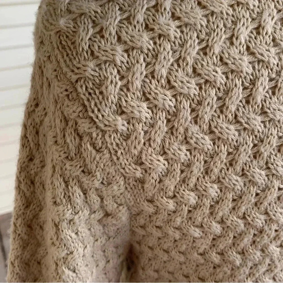 Dialogue Merino Wool Cardigan Sweater Duster Sz Petite XS Beige Coatigan QVC XSP - Picture 6 of 9